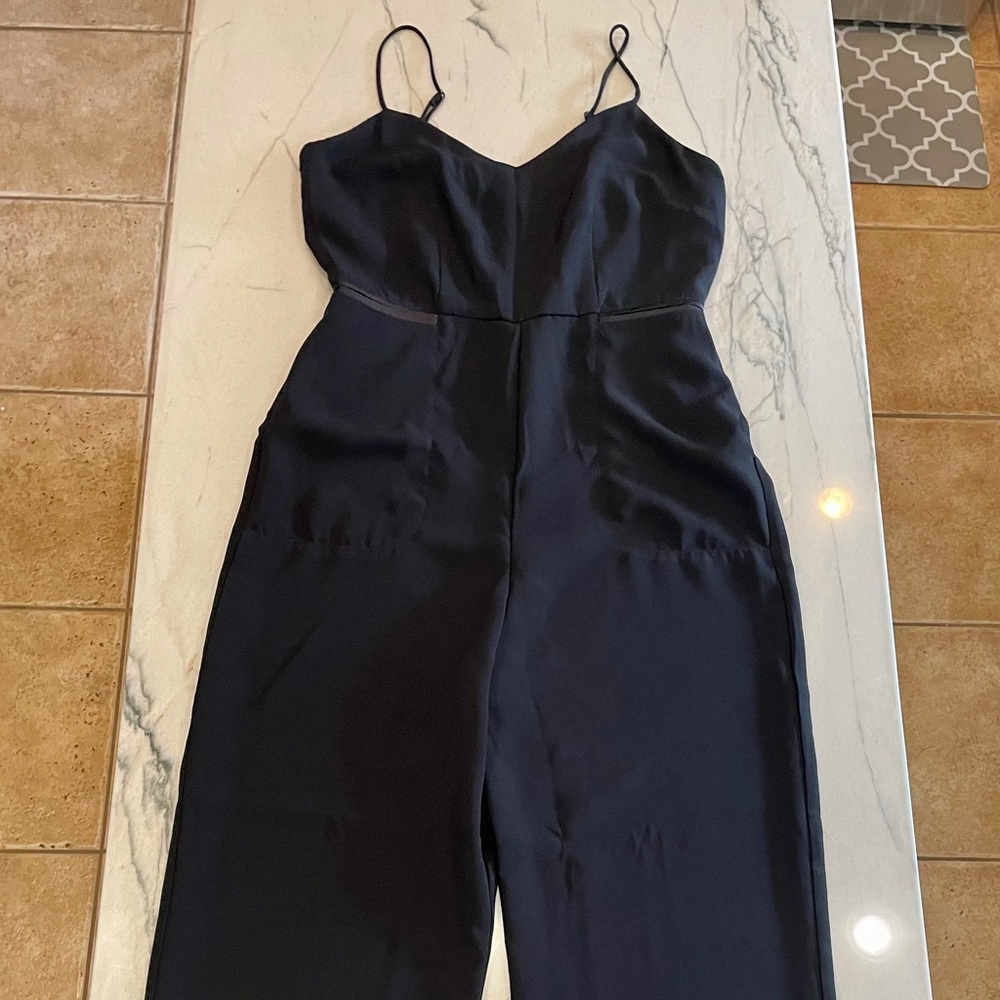 Anthropologie Black Jumpsuit Size 10